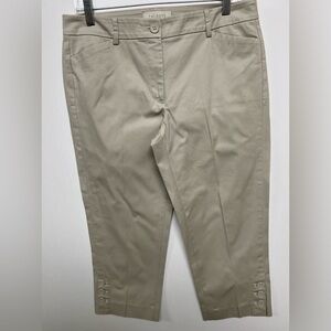 TALBOT’S CAPRI’S SIZE 6P KHAKI COLOR
